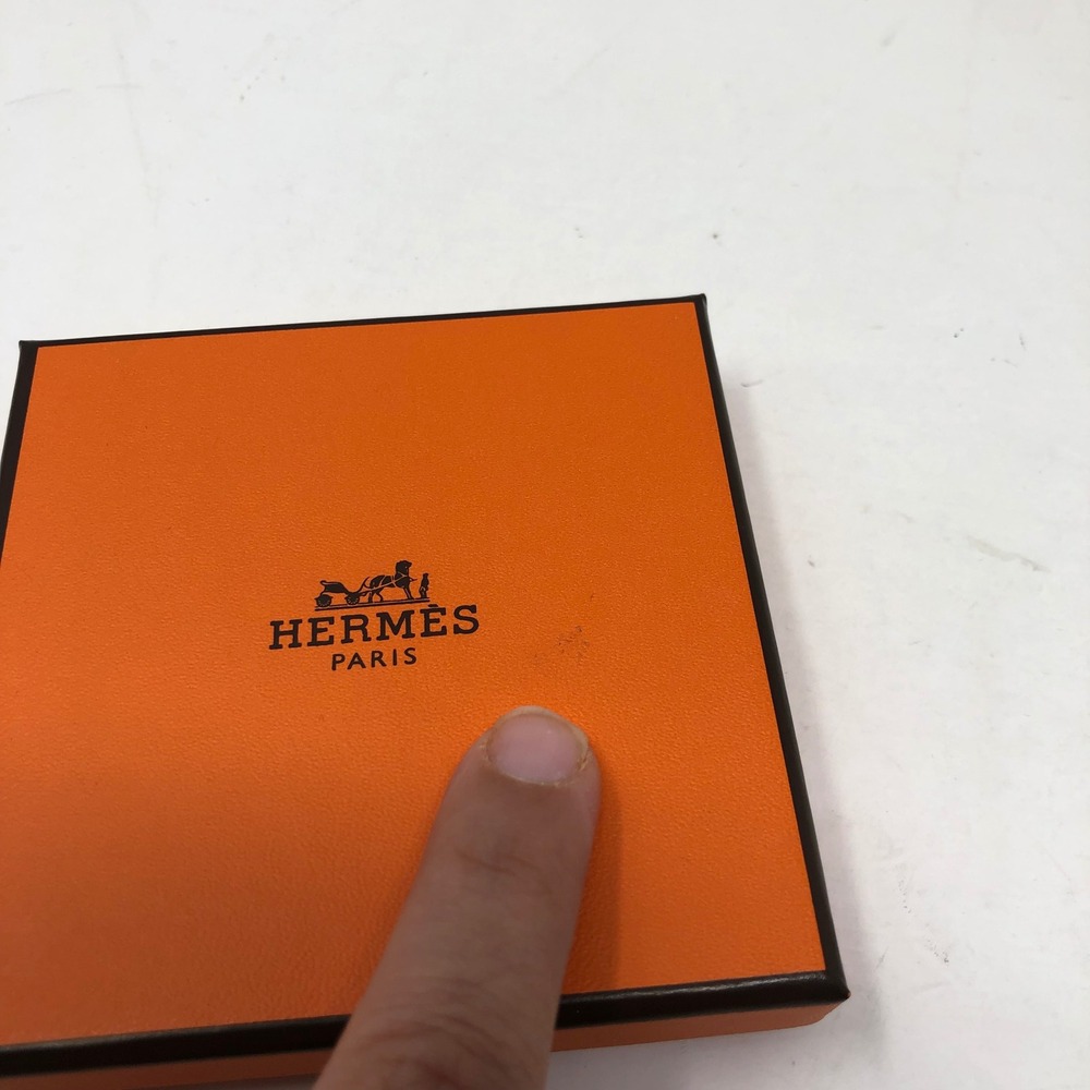Hermes Jewelry Box Set Gift Shopping Orange Herringbone Dust Bag Care Booklets - Picture 11 of 11